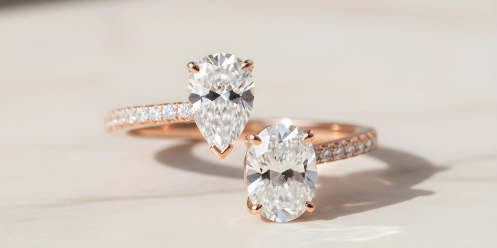 A Guide to Toi et Moi Engagement Rings Two-Stone Jewelry Trend